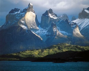 The Dark Towers: Like something out of Tolkien, these 8,500-foot peaks are known as Cuernos del Paine, inside the Torres del Paine park